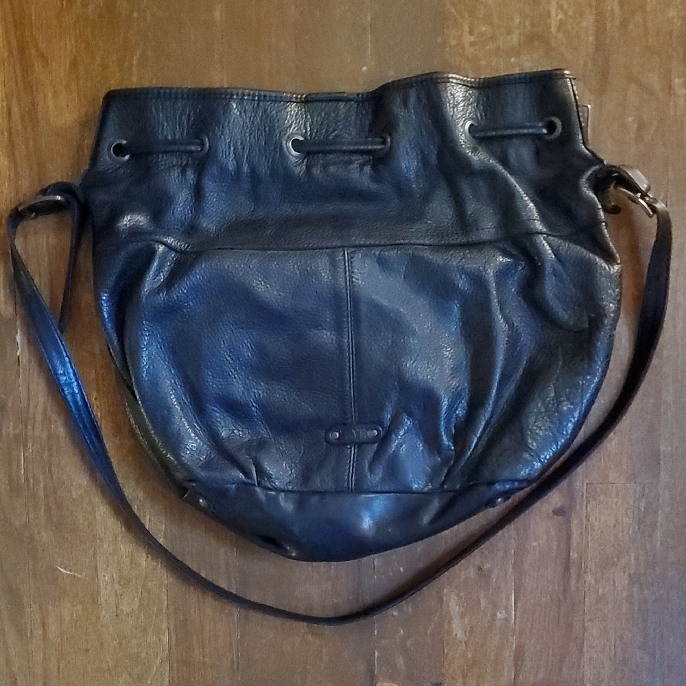Frye Black Leather Studded Shoulder Bag - Picture 3 of 11